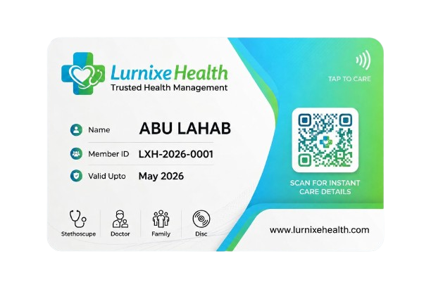 Lurnixe Health Card Design